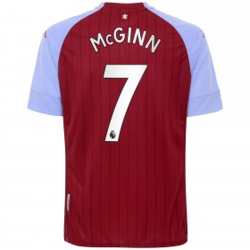 Camisolas de futebol Aston Villa John McGinn 7 Equipamento Principal 2020/21 Manga Curta